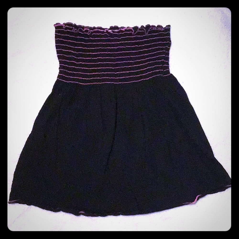 Black and Pink Tube Top